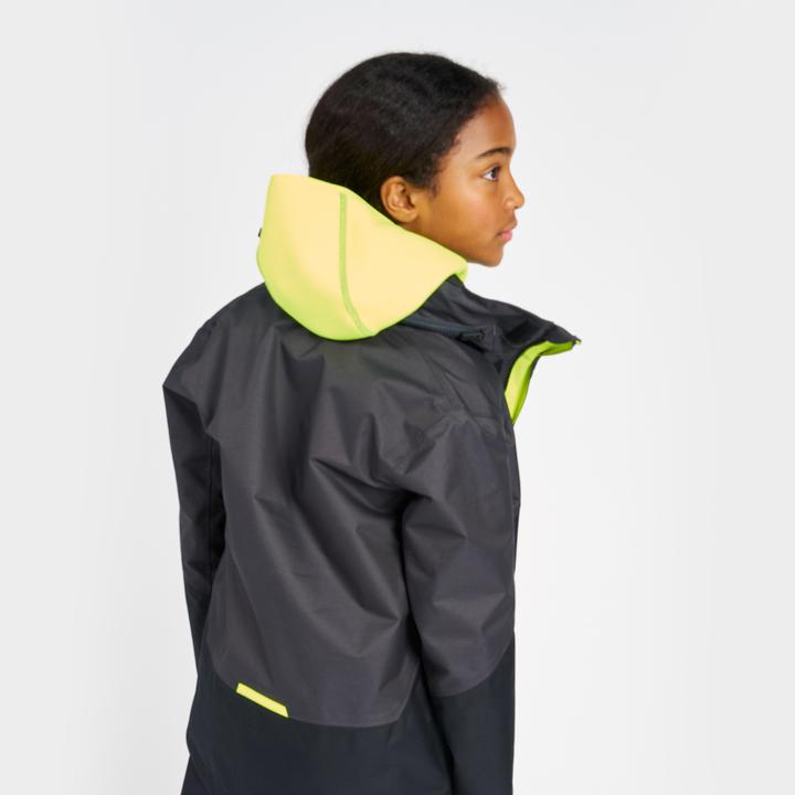Produktbild Tribord Regenjacke Segeljacke Kinder wasserdicht winddicht - Sailing 300 dunkelgrau