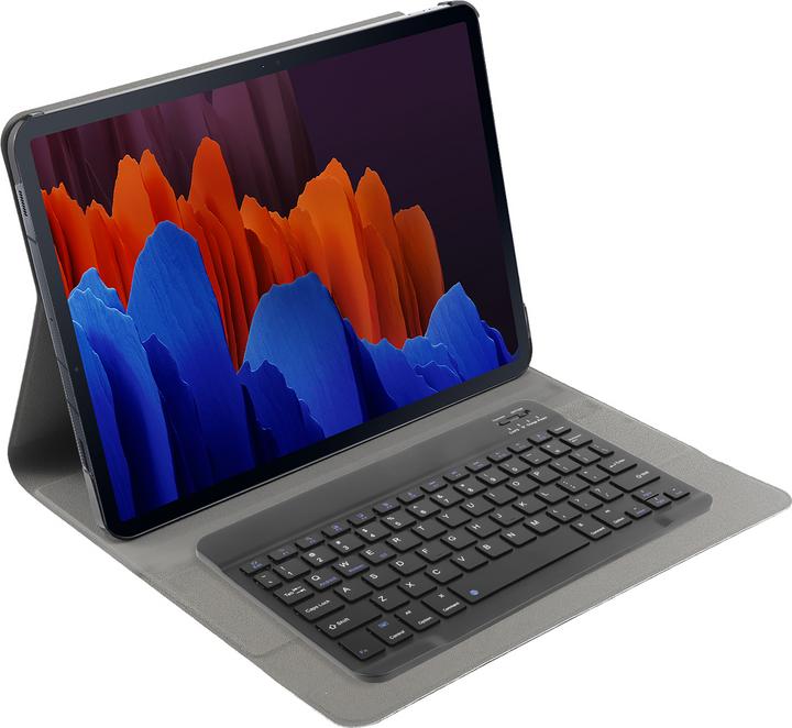 Actual product image Cazy Keyboard case compatible with Samsung Galaxy Tab S7 FE/Tab S7 Plus - Protective case with magnetic (Eng. Int., Galaxy Tab S7 FE)