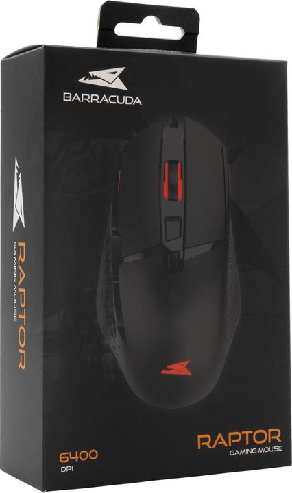 Produktbild Baracuda Gaming Mouse RAPTOR, 8D, 6400 dpi, Black (BGM-051) (Kabelgebunden)