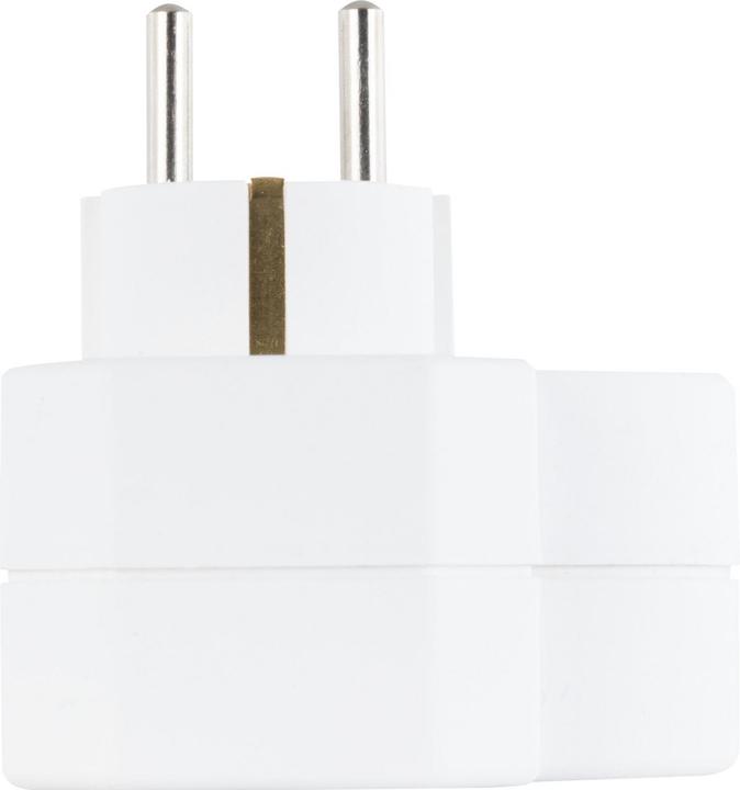 Produktbild REV Steckdosenadapter 3-fach mit Überspannungsschutz, weiss (CEE 7/3, CEE 7/16, 3 x)