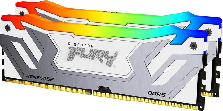 Image du produit Kingston 24GB 8800MT/s DDR5 CL42 CUDIMM FURY Renegade RGB White (1 x 24 Go, 8800 MHz, RAM DDR5, CU-DIMM)