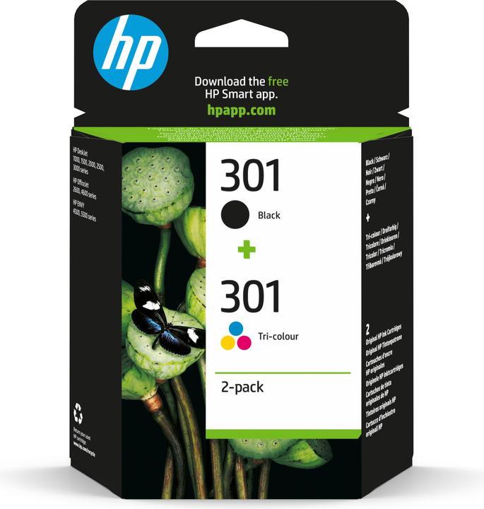 Actual product image HP 301 2-pack (M, FC, C, Y)