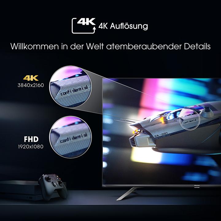 Productafbeelding Hisense 50E76GQ TV (50 inch) Ultra HD Smart TV Wi-Fi, Titanium (50", QLED, 4K, 2021)