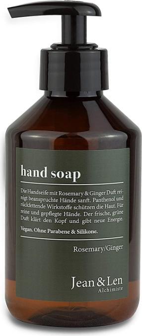 Actual product image Jean & Len Hand Soap Rosemary/Ginger, 250 ml (250 ml)