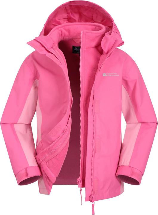 Actual product image Mountain Warehouse Childrens/Kids Lightning 3 in 1 Waterproof Jacket (128)