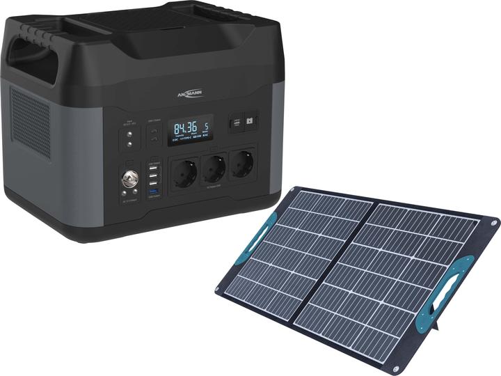 Ansmann Powerstation-Set, Powerstation PS2200AC + Solarpanel 100 W