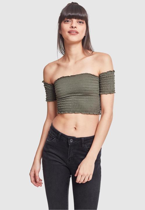 Immagine prodotto Urban Classics Top donna con spalla fredda accorciata e fumo (L)