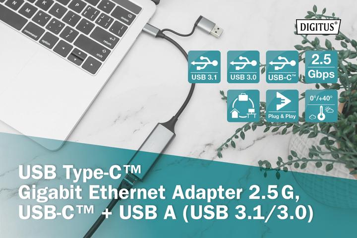 Immagine prodotto Digitus DN-3028 (USB, USB-C, RJ45 2.5 Gigabit Ethernet (1x))
