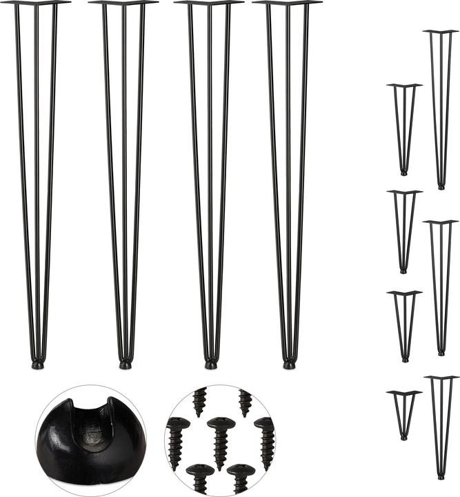 Produktbild Relaxdays Hairpin Tischbein 4er Set