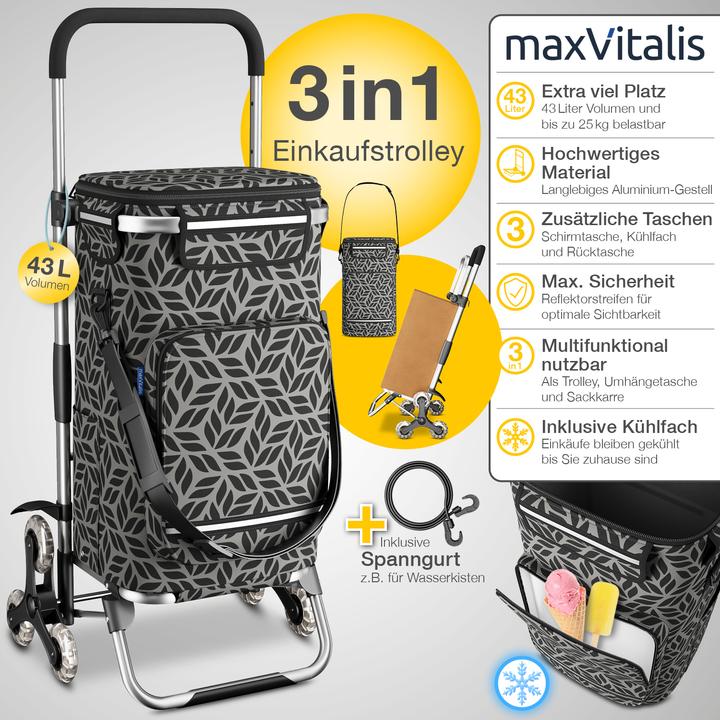 Actual product image Aktivshop Premium stair climber shopping trolley