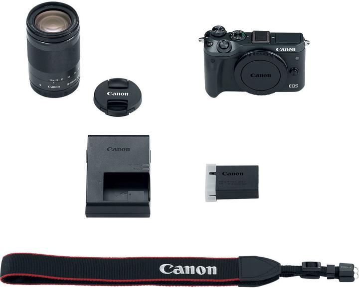 Produktbild Canon EOS M6 Kit - Import (18 - 150 mm, 24.20 Mpx, APS-C / DX)