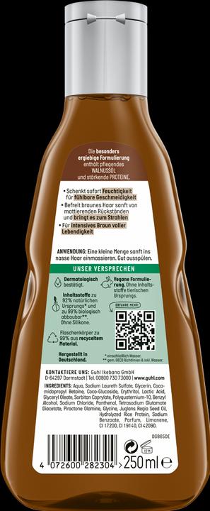 Produktbild Guhl Braun Faszination Shampoo Farbglanz (250 ml, Flüssiges Shampoo)