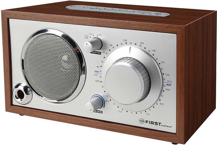 Image du produit TZS First Austria Radio de table rétro, 24x14x13.6 cm (AM, FM)