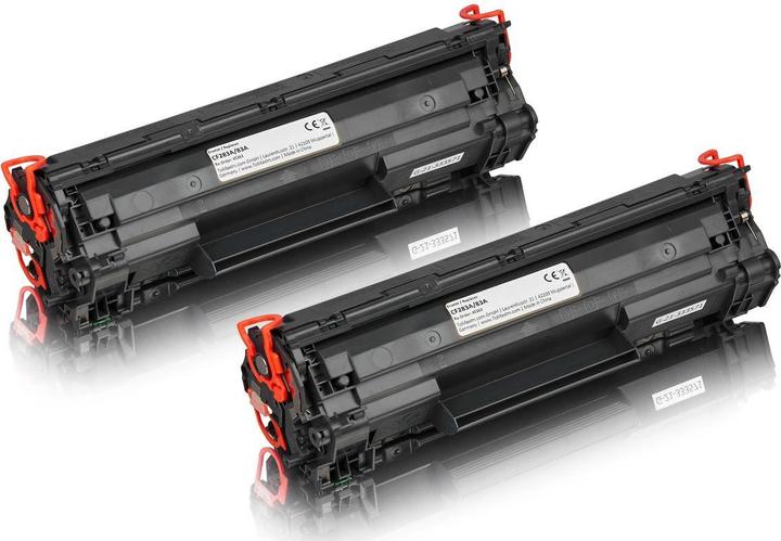 Image du produit Inkadoo Toner set économique compatible avec HP CF 283 A / 83A contient 2x cartouches de toner noir (CF)