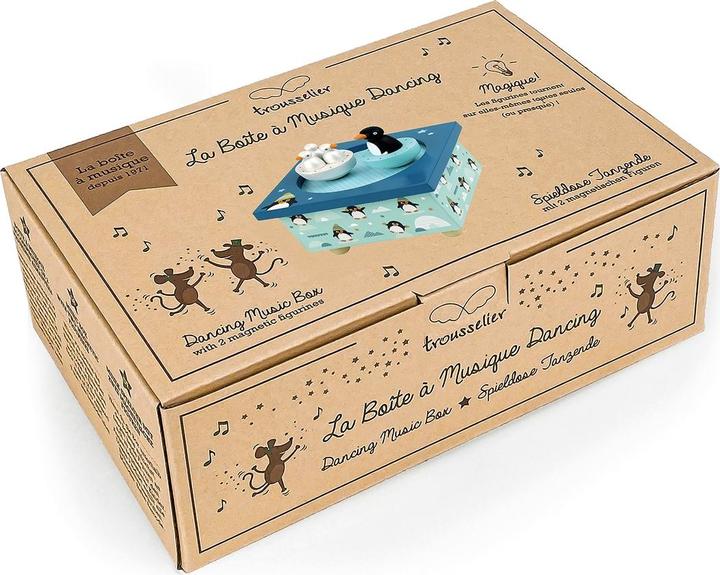 Image du produit Trousselier Boîte à musique magnétique avec pingouins dansants