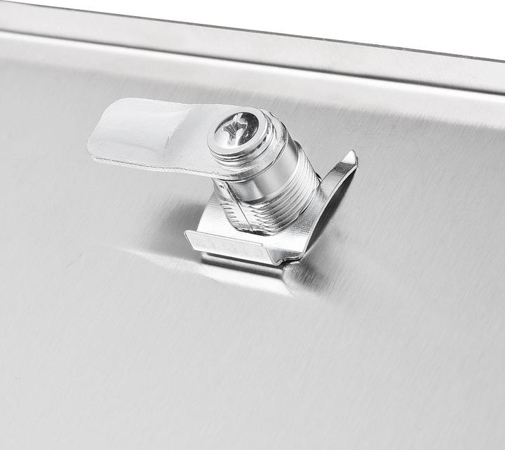 Produktbild Wiltec Briefkasten V36 Anthrazit Edelstahl 305x105x385mm pulverbeschichtet Wand