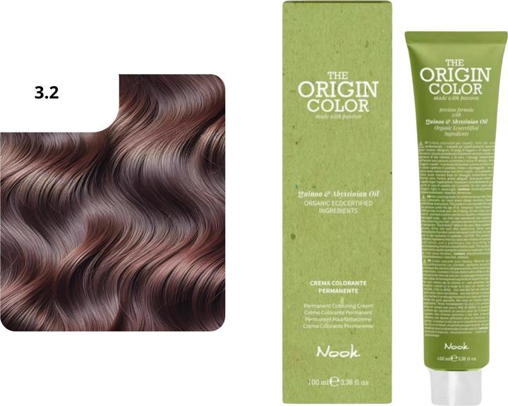 Produktbild Nook Origin Color Haarfarbe (3.2 Dunkelkastanienviolett)