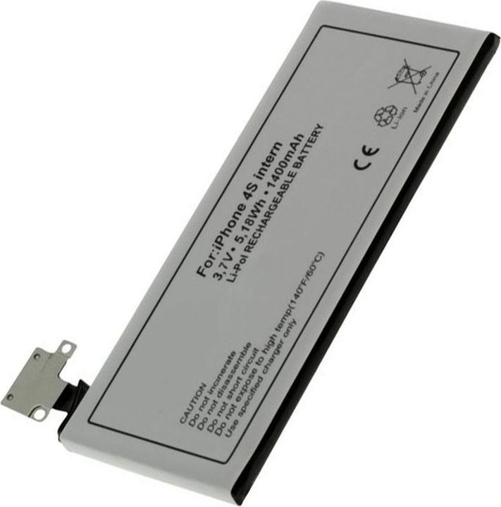 Produktbild AccuCell Akku Apple iPhone 4S Akku, 616-0579, GB-S10-423282-0100