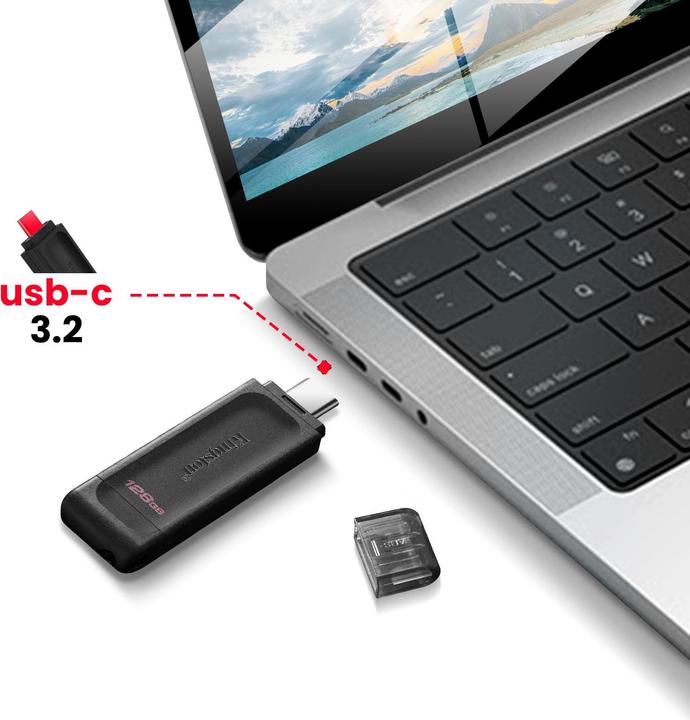Produktbild Kingston DataTraveler 70 (128 GB, USB-C)