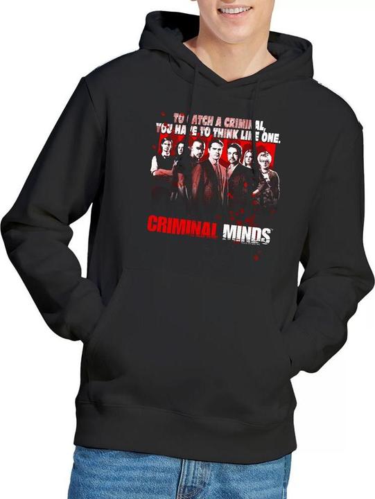Immagine prodotto Criminal Minds Think Like One Felpa con Cappuccio Uomo (M)