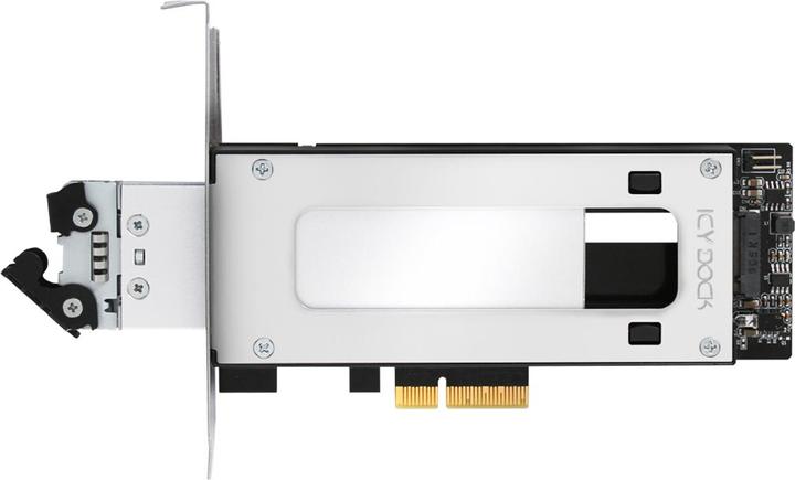 Actual product image Icy Dock ToughArmor M.2 NVMe SSD to PCIe 3rd removable frame