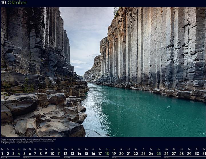 Produktbild Island - Wandkalender 2026 (60 x 45 cm, Harter Einband, Deutsch)