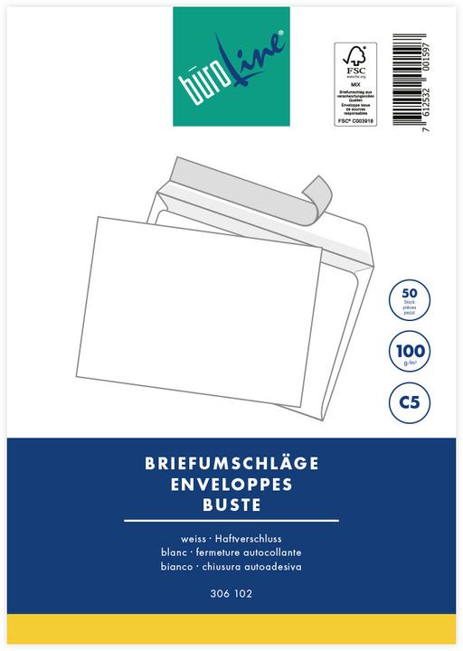Produktbild BüroLine Briefcouvert (C5, 10 x)