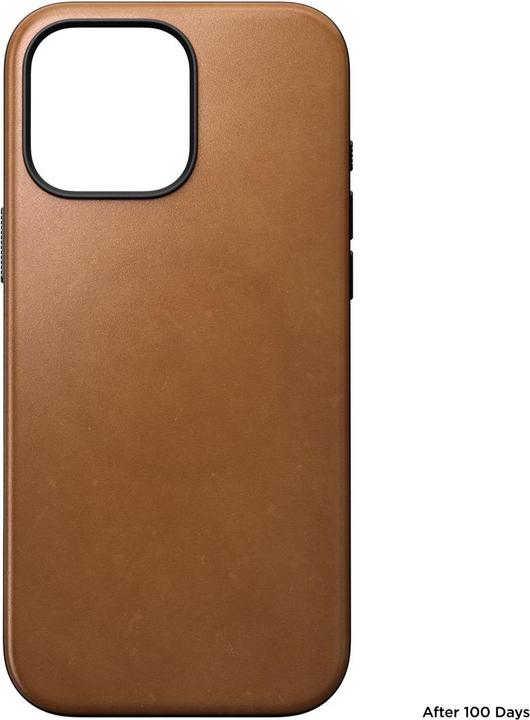 Actual product image Nomad Modern Leather Case iPhone 16 Pro Max English Tan-C (Apple iPhone 16 Pro Max)