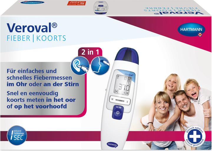 Veroval Koorts 2in1 (Auriculair, Voorhoofd)