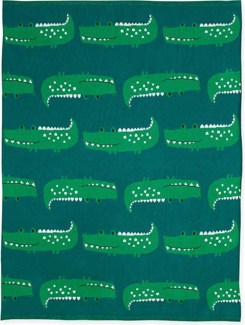Actual product image Bizzi Growin Knitted blanket made from crocodile cotton