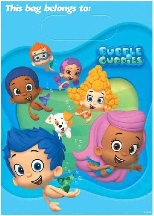 Actual product image Bubble Guppies Logo Party Bags (Pack of 8)