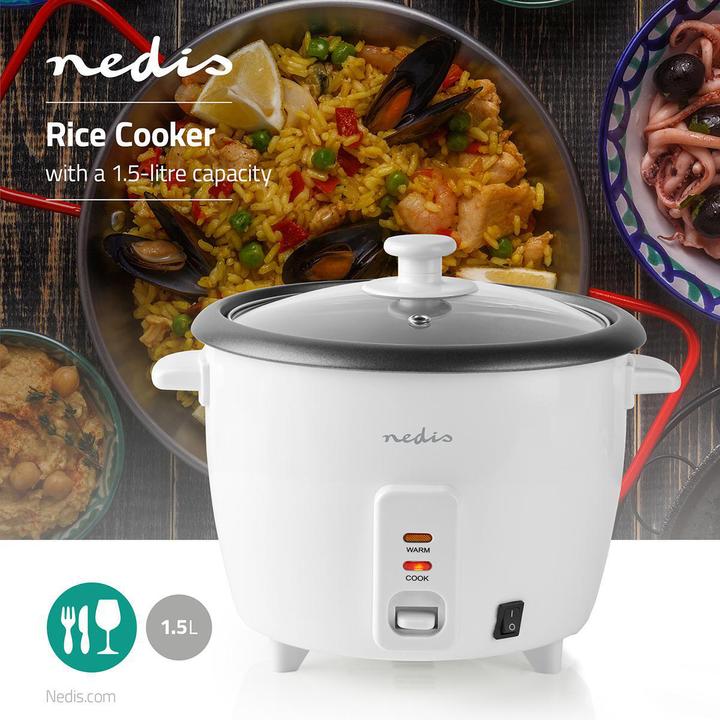 Actual product image Nedis Rice cooker 500 watt, 1.5 litre