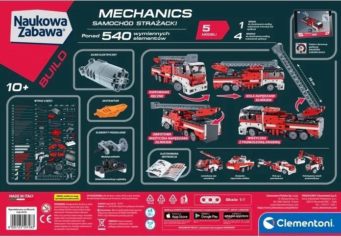 Actual product image Clementoni Naukowa zabawa. Mechanics. Samochód strażacki 50728