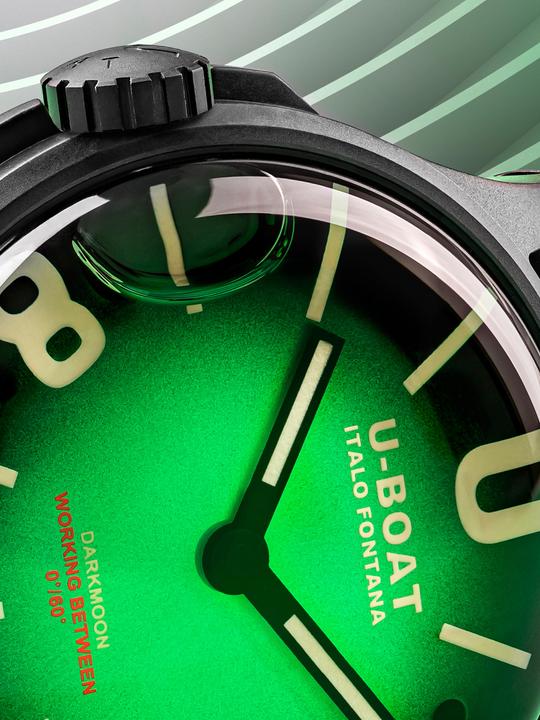 Immagine prodotto U-Boat 9503 Orologio da uomo Darkmoon Green PVD Soleil 40mm 5ATM (Orologio da polso analogico, 40 mm)