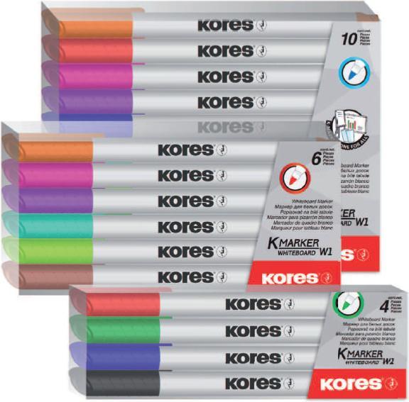 Image du produit Kores Kit pour tableau blanc Fine M228466 pièces1mm rond (Trié, 1 mm, 6 x)
