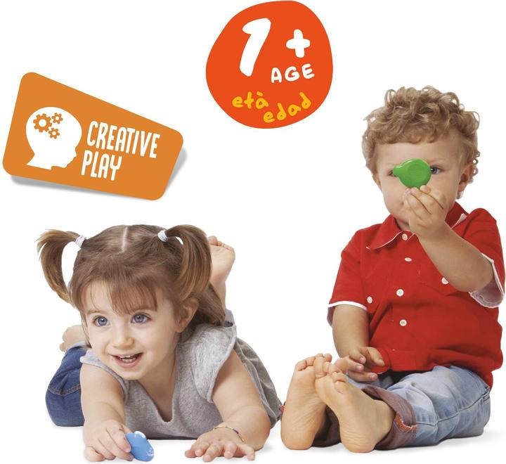 Actual product image Carioca Teddy Crayons BABY - 48 Pz (Blue, Violet, Yellow, Red, Green, Orange, 48 x)
