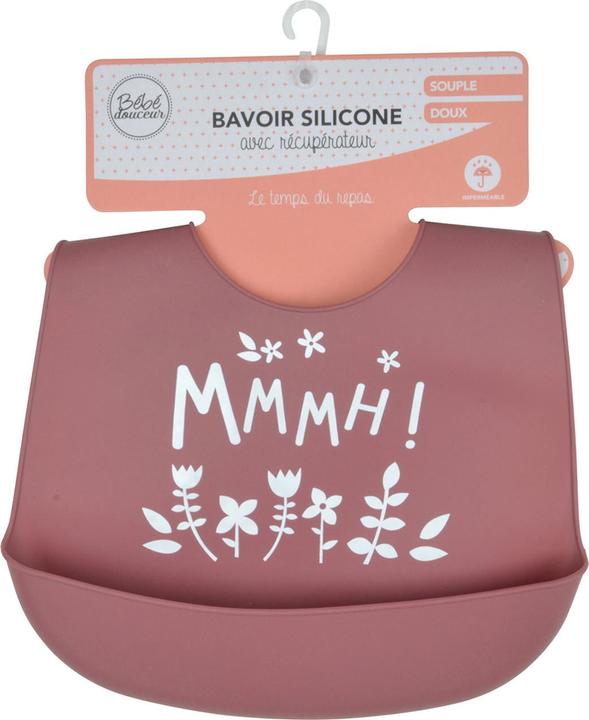 Produktbild Casativo Baby-Lätzchen aus Silikon mit Auffangschale, rot (48 Monate)
