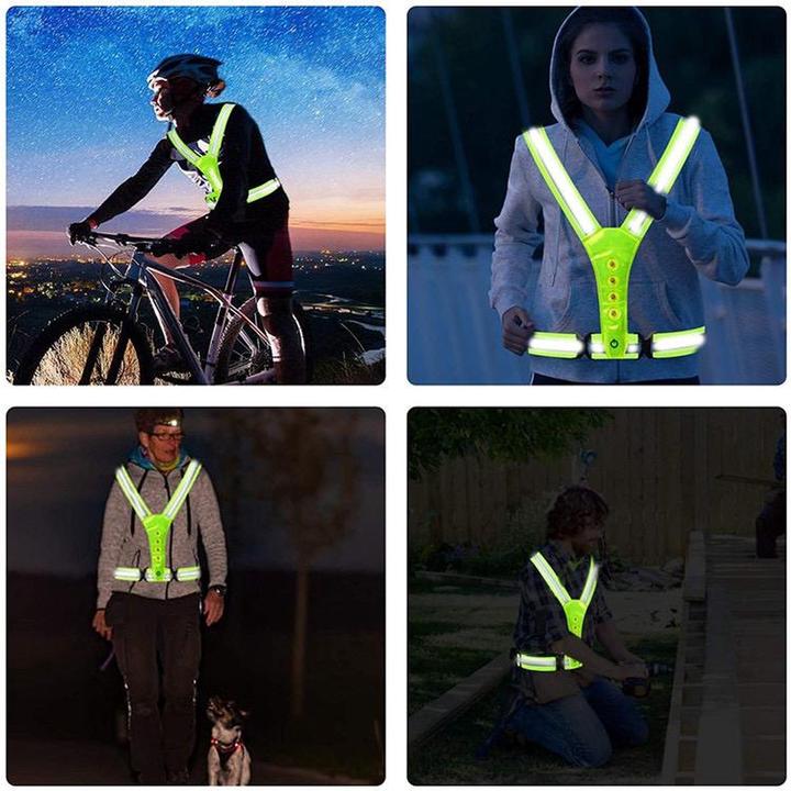 Produktbild Japcell Reflektierende Weste mit LED-Licht (One Size)
