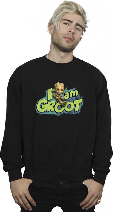 Actual product image Mens Guardians Of The Galaxy I Am Groot Jumping Sweatshirt (4XL)