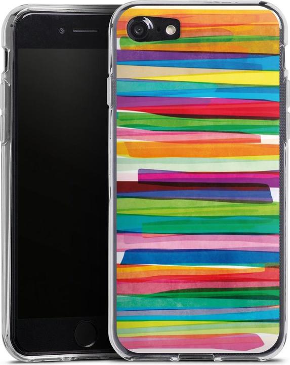 Produktbild DeinDesign Silikon Hülle für Apple iPhone SE (2022) Handyhülle Case Smartphone Schutzhülle Streifen (Apple iPhone SE)