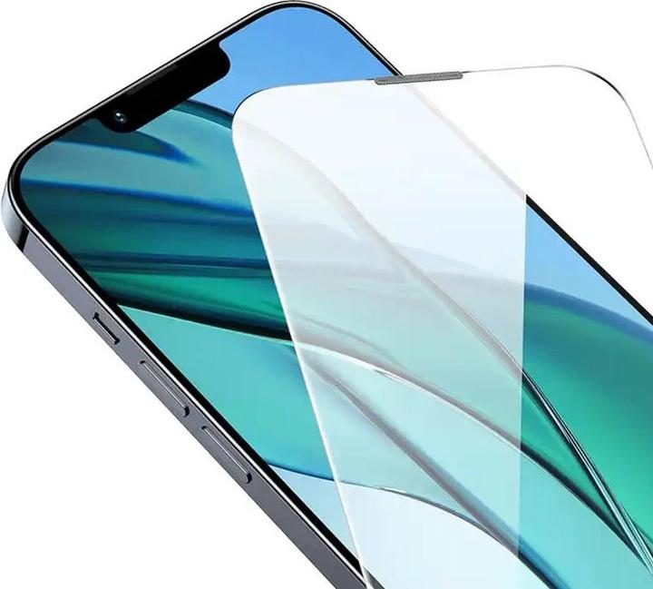 Actual product image Baseus Tempered Glass Corning for iPhone 13/13 Pro/14 with built-in dust filter (1 Piece, Apple iPhone 13)
