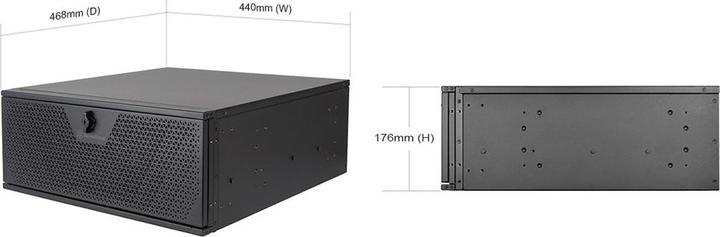 Actual product image Silverstone RM44 (SSI CEB, ATX, Mini-ITX, mATX, SSI EEB)