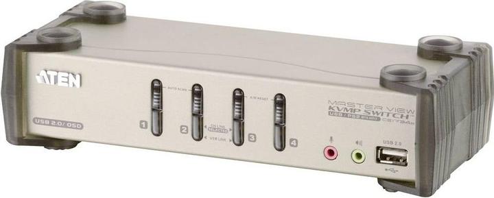 Produktbild Aten CS1734B, 4-Port KVM Switch mit 2 Port USB Hub