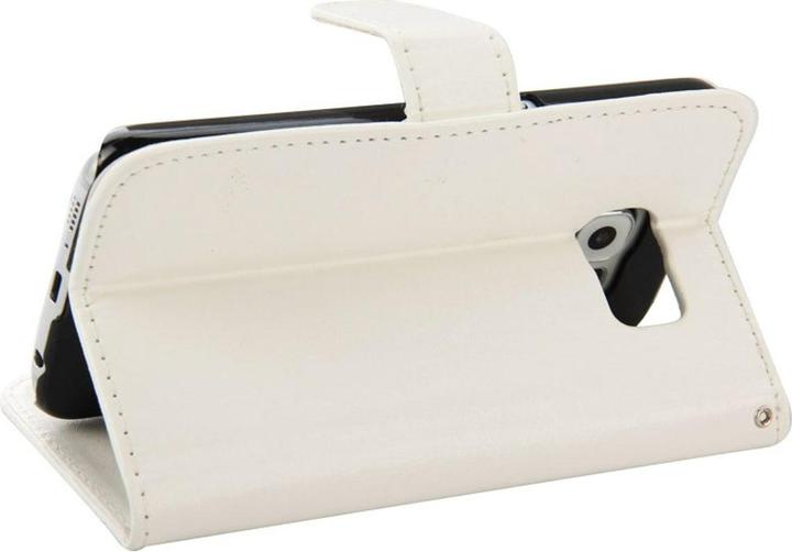 Produktbild König Design Schutzhülle Handytasche (Flip Quer) für Handy Samsung Galaxy S6 Weiss (Samsung Galaxy S6)
