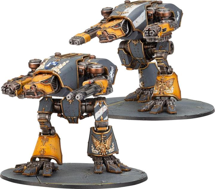 Produktbild Games Workshop Legions Imperialis: Warhound Scout Titans With Turbo-Laser Destructors And Vulcan Mega-Bolters (Kunststoff)