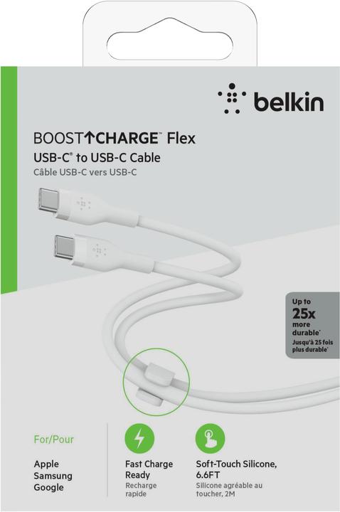 Actual product image Belkin USB charging cable Boost Charge Flex USB C - USB C 2 m (2 m, USB 2.0)