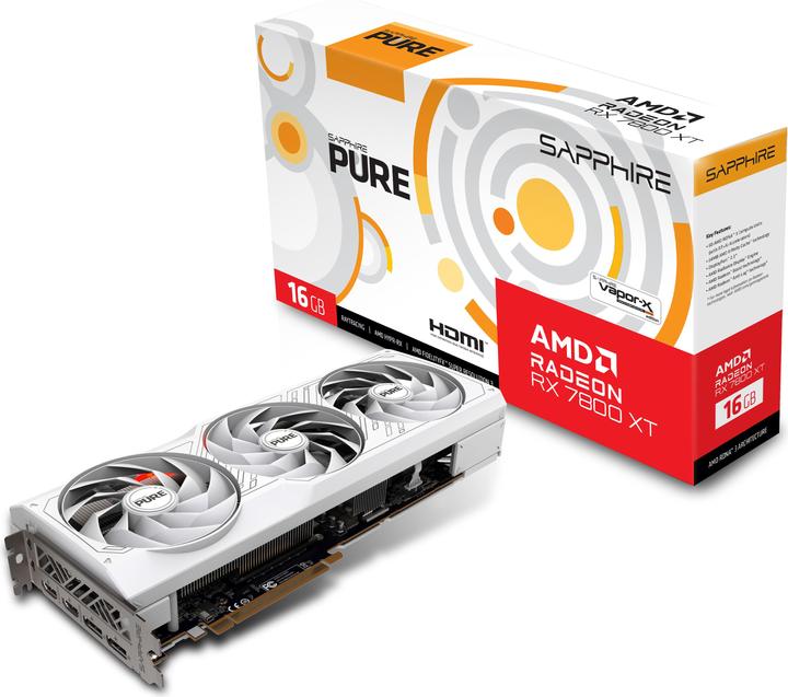 Actual product image Sapphire Pure RX 7800 XT (16 GB)