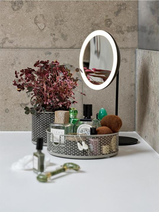 Image du produit Zone Denmark Zone Miroir cosmétique Ø 18 cm Noir (18 x 18 x 34 cm)