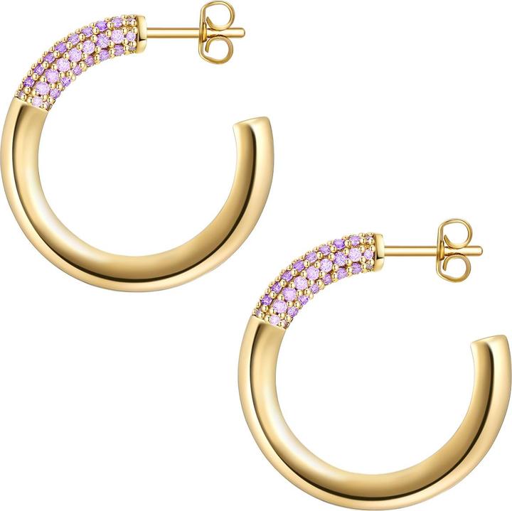 Immagine prodotto Glanzstücke München Donna Argento Sterling Cubic Zirconia Oro Giallo - 29057 (Argento)