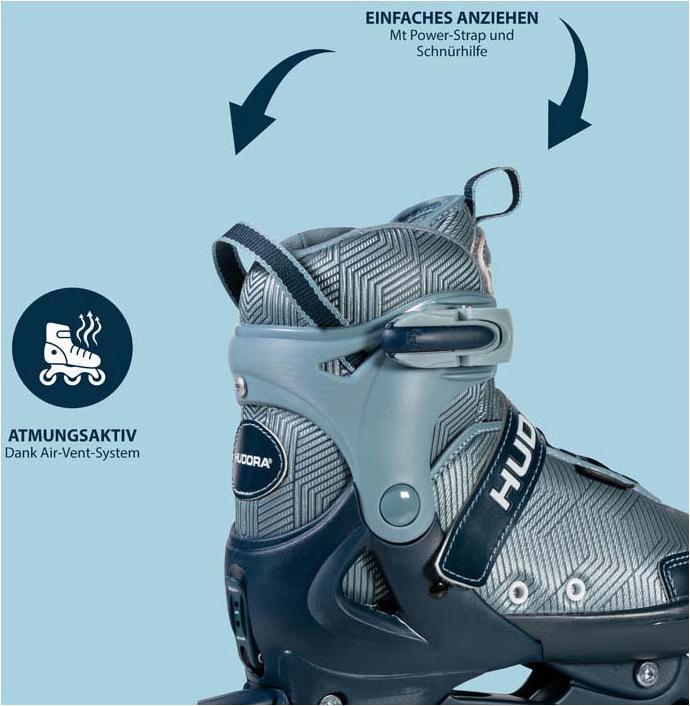 Produktbild Hudora HDO Skates Leon 2.0, Gr. 33-36 ocean 28248 (33, 34, 35, 36)